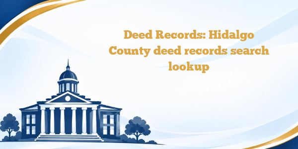 Deed Records: Hidalgo County deed records search lookup